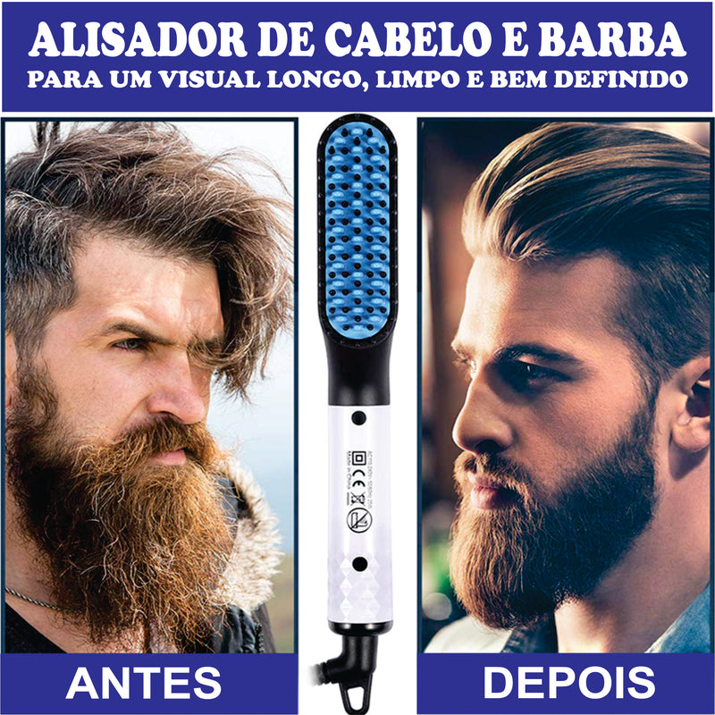 TIMEFINISH 2023 = PRANCHA PARA BARBA E CABELO FÁCIL E RÁPIDO